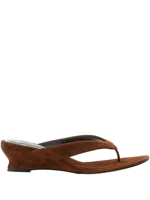 Le Monde Beryl thong-strap wedge sandals - Brown - zdjęcie produktu nr 1
