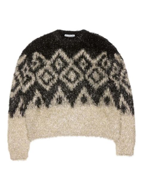 Acne Studios geometric-pattern sweater - Black - zdjęcie produktu nr 1