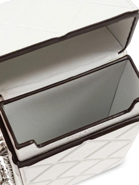 Tory Burch logo-plaque phone bag - White