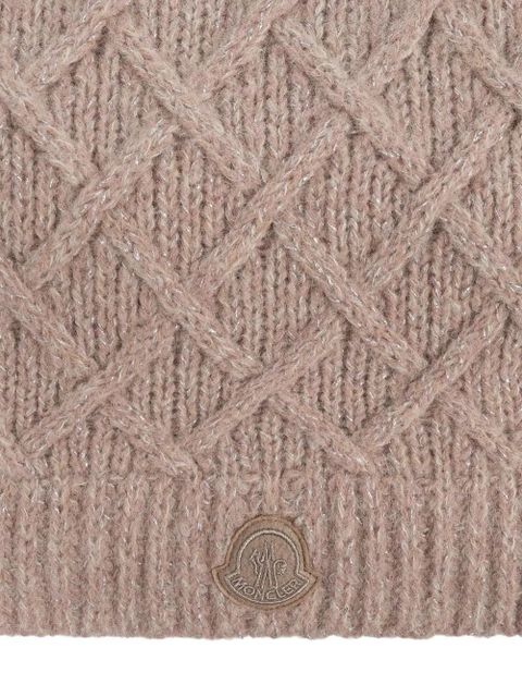Moncler alpaca wool-blend scarf - Brown - zdjęcie produktu nr 2