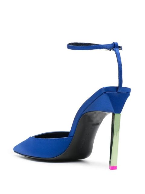 The Attico pointed-toe stiletto heel pumps - Blue