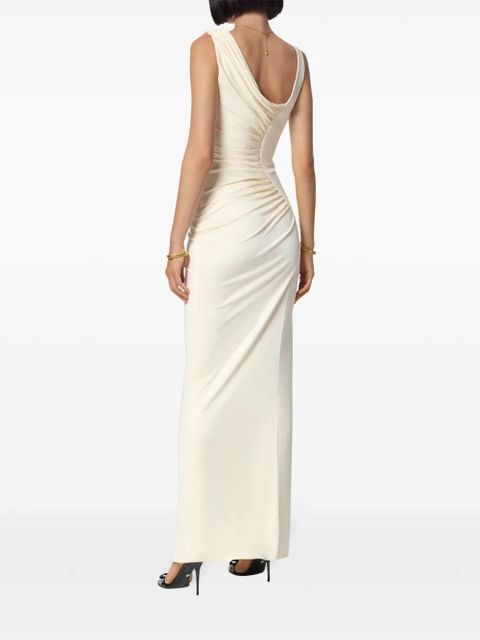 Versace Medusa '95 draped gown - Neutrals