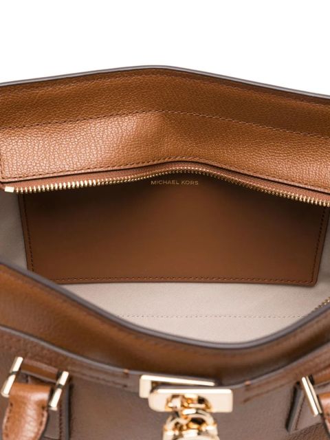 Michael Kors top-handle leather shoulder bag - Brown