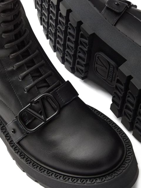Valentino Garavani 45mm VLogo Signature combat boots - Black