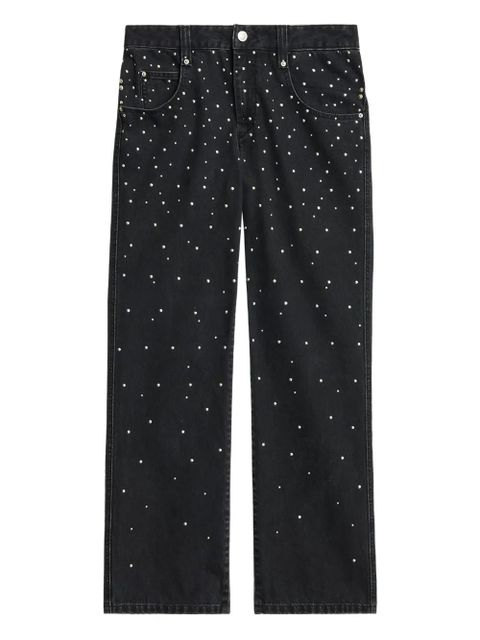 MARANT ÉTOILE Brinsa gradient-studded jeans - Black - zdjęcie produktu nr 1