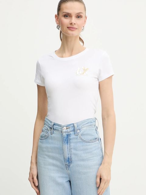 Armani Exchange t-shirt damski kolor biały XW001347 AF17173 - zdjęcie produktu nr 1