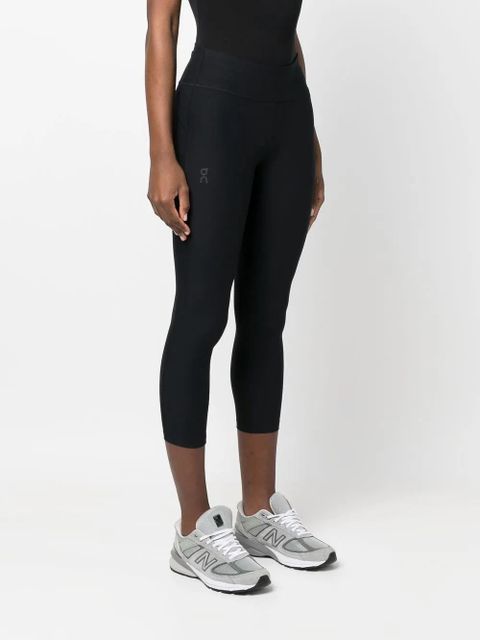 On Running logo-print detail leggings - Black