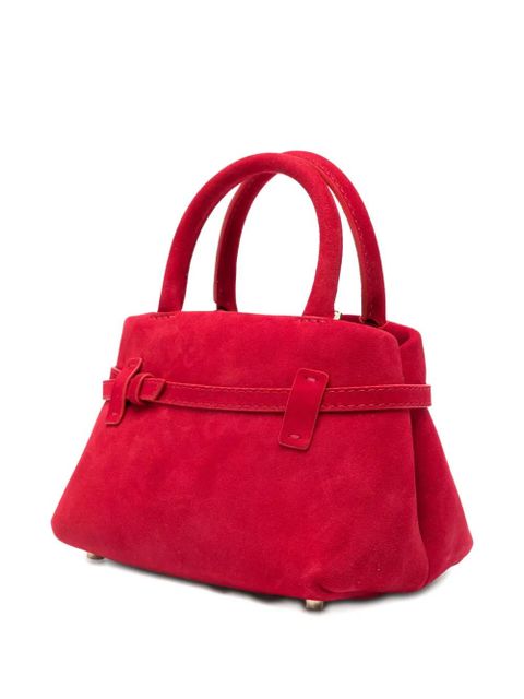 Manu Atelier Le Cambon suede tote bag - Red