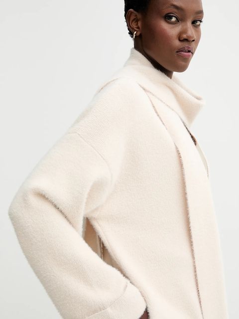 Blugirl Blumarine kardigan damski kolor beżowy lekki RF5234.MA39R