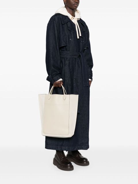 Longchamp medium Cabas suede tote bag - Neutrals