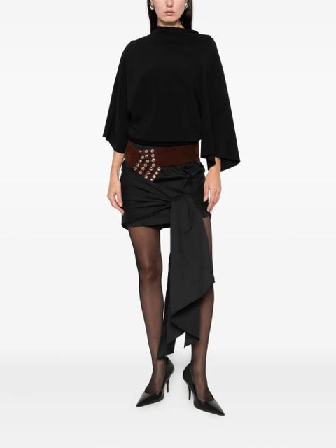 The Attico knot button skirt - Black - zdjęcie produktu nr 2