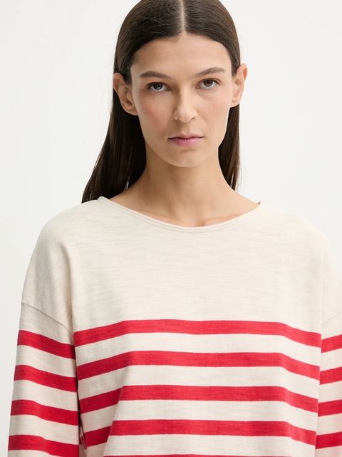 Marc O'Polo sweter bawełniany damskie kolor beżowy lekki 600304752021