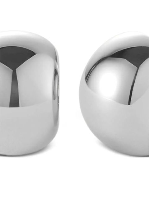 Jenny Bird polished-finish hoop earrings - Silver - zdjęcie produktu nr 2