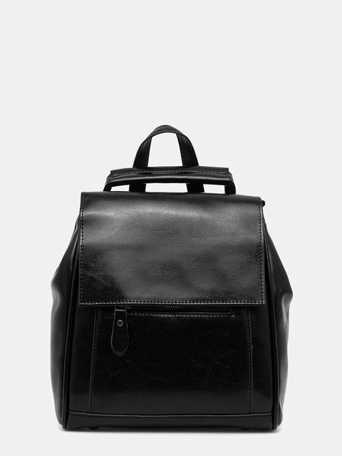 Answear.LAB plecak skórzany damski kolor czarny mały - zdjęcie produktu nr 1