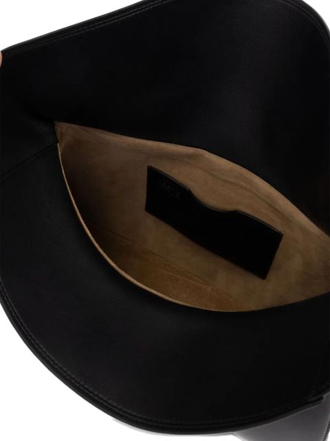 LOEWE chain-link ruffled shoulder bag - Black