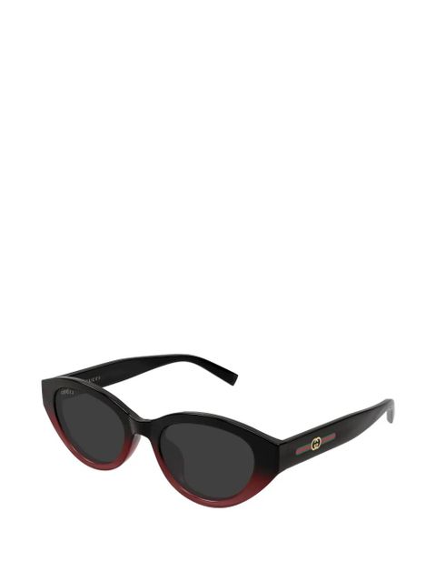 Gucci Eyewear oval-frame sunglasses - Black - zdjęcie produktu nr 2
