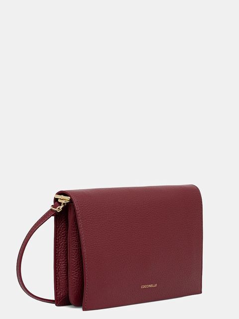 Coccinelle torebka skórzana kolor bordowy E5 S00 55 02 01