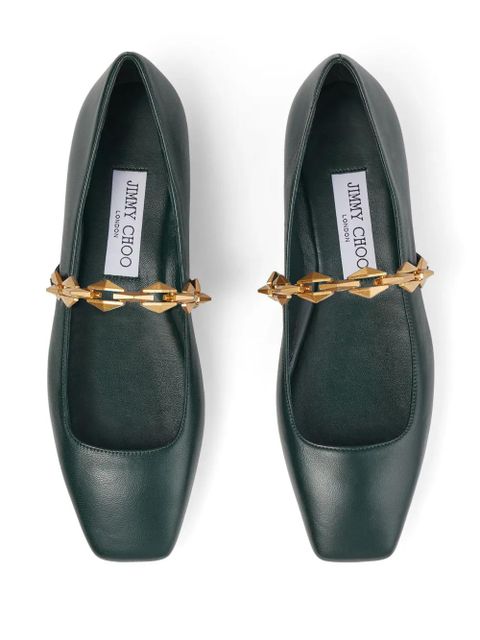 Jimmy Choo Diamond Tilda ballet flats - Green