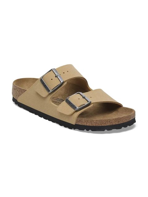 Birkenstock klapki Arizona Birkibuc kolor beżowy 1029170