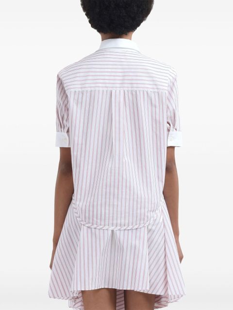 Marni striped cotton shirt - Red