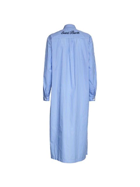 MC2 Saint Barth Meave Pullup stripe-pattern shirt dress - Blue - zdjęcie produktu nr 2