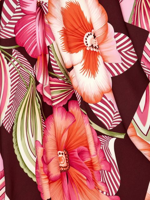 Ferragamo Brezza-print silk scarf - Pink - zdjęcie produktu nr 2