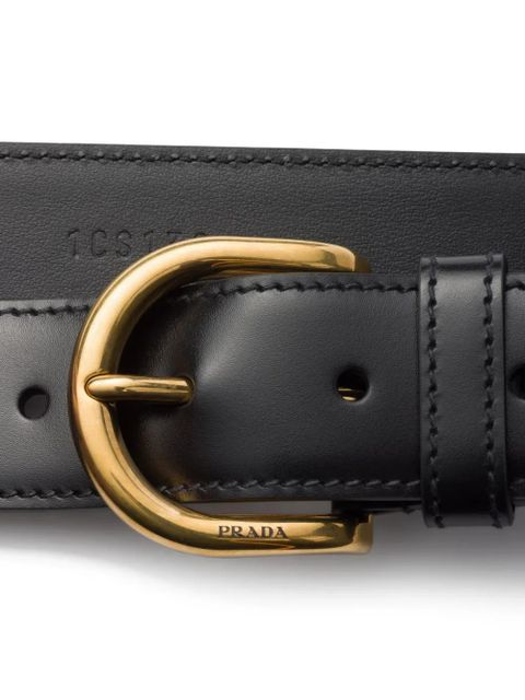 Prada leather belt - Blue