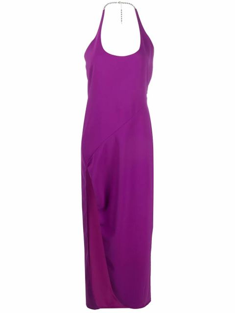 The Attico Corine side-slit gown - Purple - zdjęcie produktu nr 1