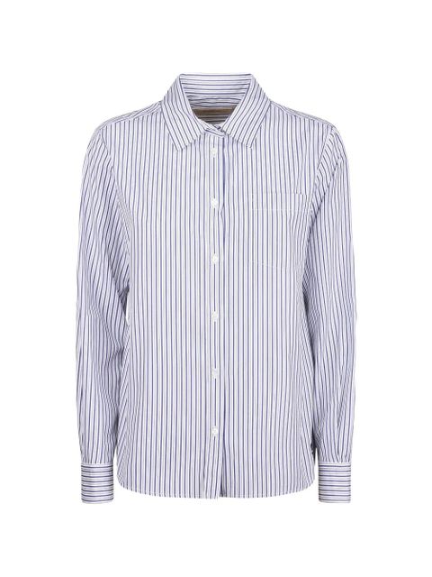Weekend Max Mara striped chest-pocket shirt - White - zdjęcie produktu nr 1