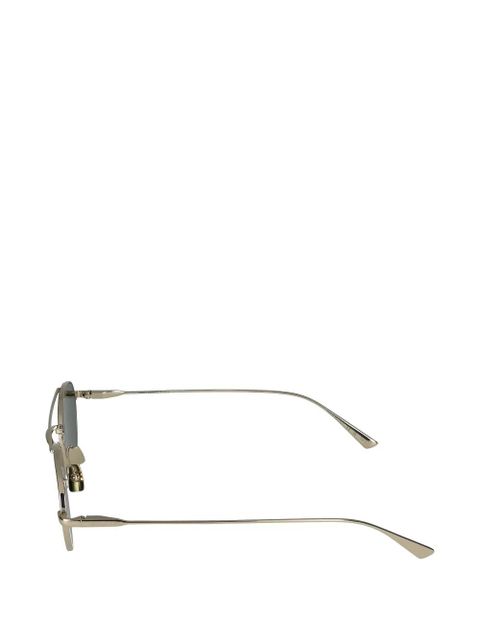 Saint Laurent double-bridge pilot-frame sunglasses - Gold
