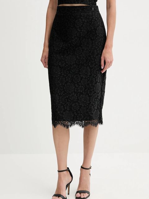 Guess spódnica JOSIANE kolor czarny midi ołówkowa W5YD12 WHD00 - zdjęcie produktu nr 1