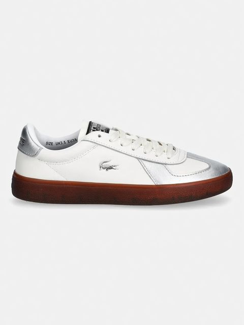 Lacoste sneakersy skórzane Baseshot Pro Sneakers Silver & Gold Pack - zdjęcie produktu nr 1