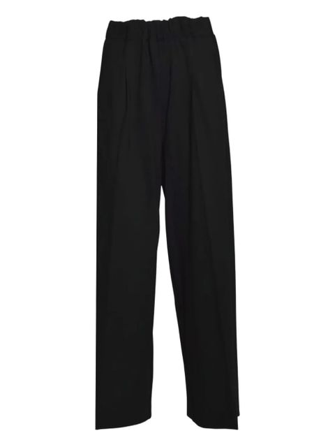 SOLOTRE elastic-waist trousers - Black - zdjęcie produktu nr 1