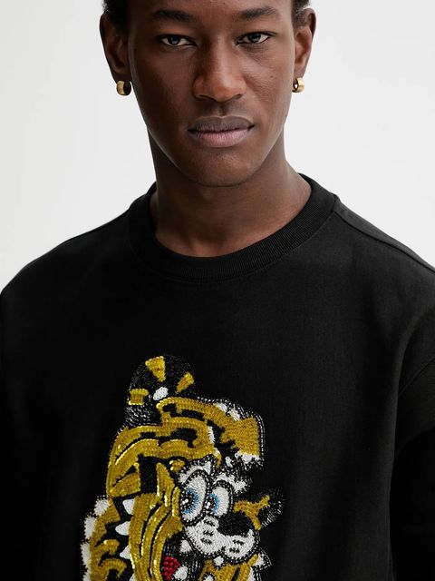 Kenzo bluza bawełniana x Verdy kolor czarny z aplikacją FF58SW2764MC.99J