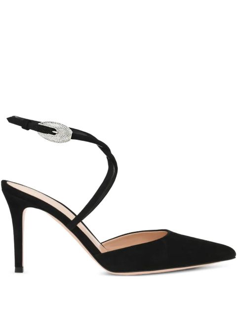 Gianvito Rossi 85mm Jungle Mamba slingback pumps - Black - zdjęcie produktu nr 1