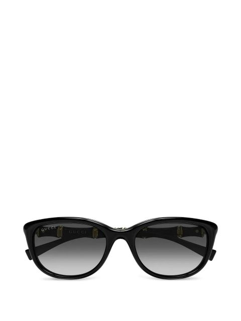 Gucci Eyewear Bamboo cat-eye sunglasses - Black - zdjęcie produktu nr 1