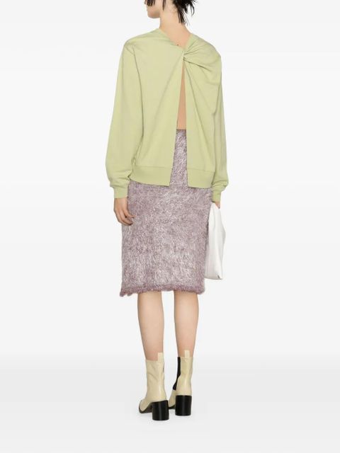 JW Anderson textured midi pencil skirt - Pink