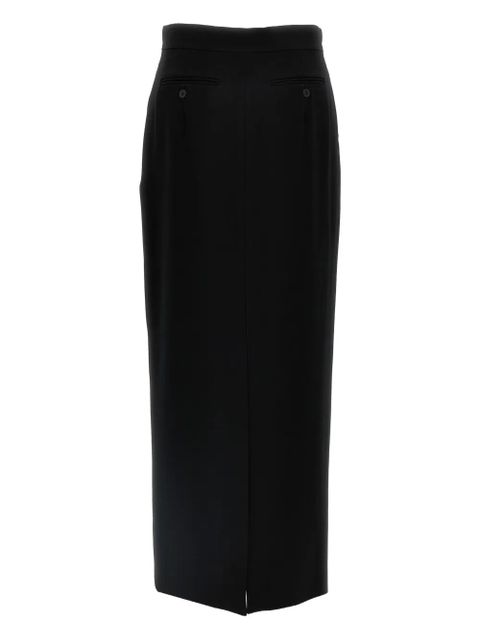 Max Mara pleated back-split midi skirt - Black - zdjęcie produktu nr 2