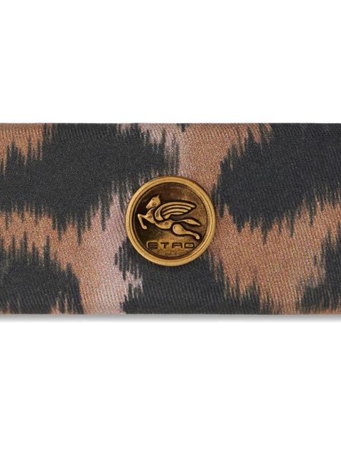 ETRO leopard-print hair clip - Black