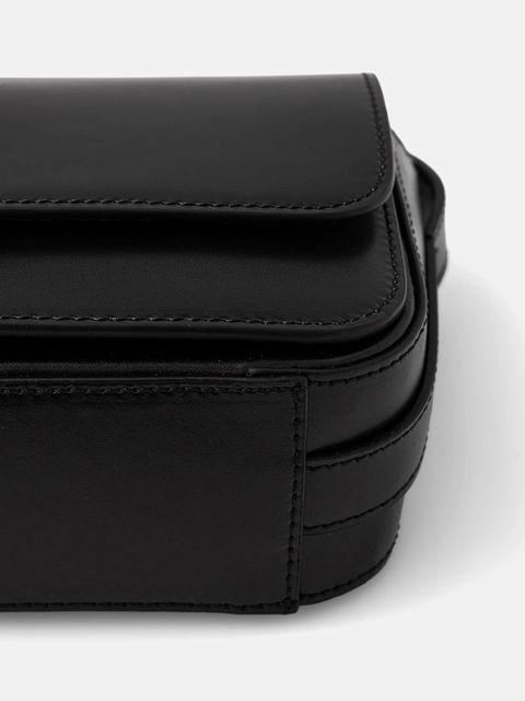 Marc O'Polo torebka skórzana kolor czarny 5000009278