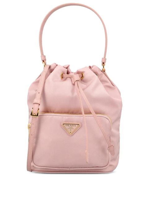 Prada Duet drawstrings bucket bag - Pink - zdjęcie produktu nr 1