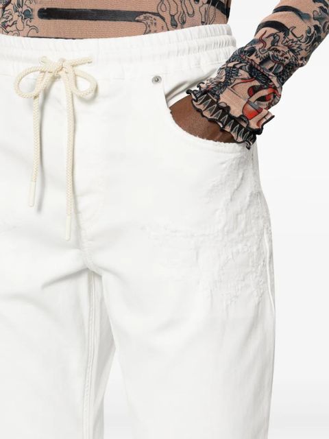 Diesel 2031 D-Krailey distressed-finish boyfriend jeans - White