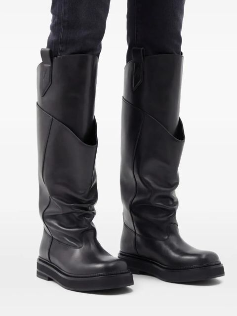 The Attico Robin Passeggiata knee-high boots - Black