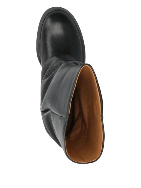 Copenhagen gathered boots - Black