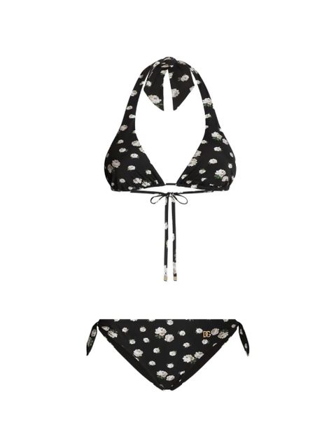 Dolce & Gabbana small rose-print bikini - Black - zdjęcie produktu nr 1