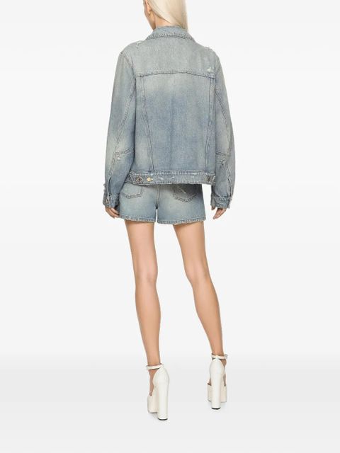 Dolce & Gabbana high-waisted denim shorts - Blue