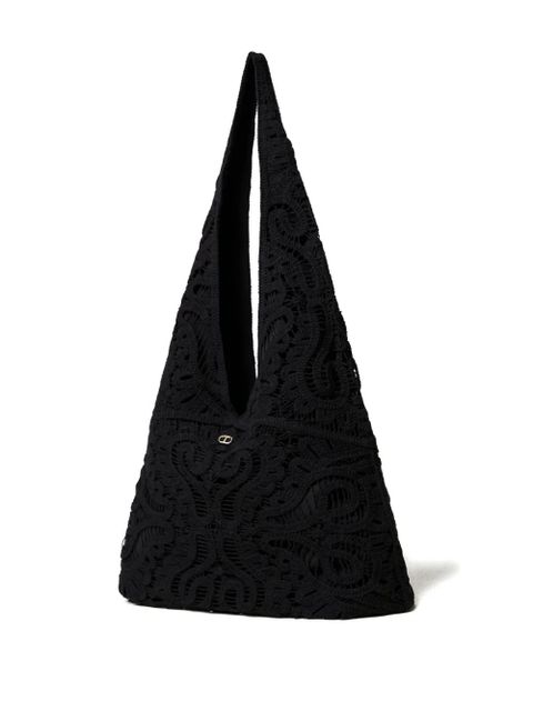 TWINSET Ventotene crochet shoulder bag - Black