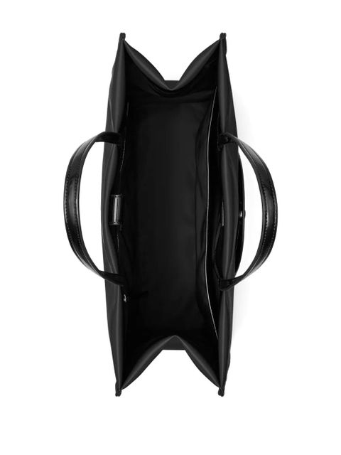 Tory Burch large Ella Patent logo-embossed tote bag - Black