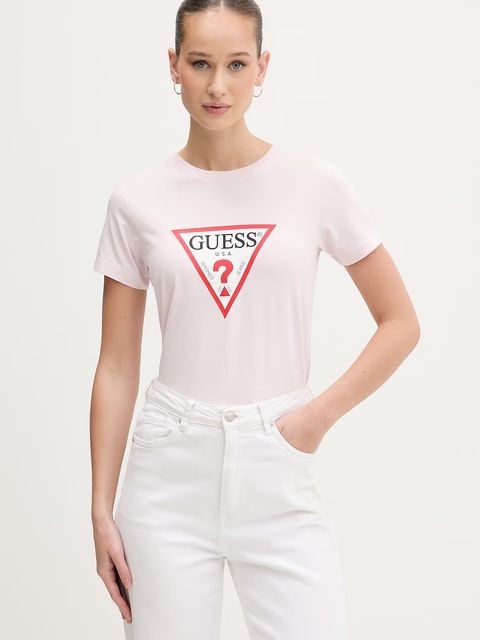 Guess Jeans t-shirt basic damski - zdjęcie produktu nr 2