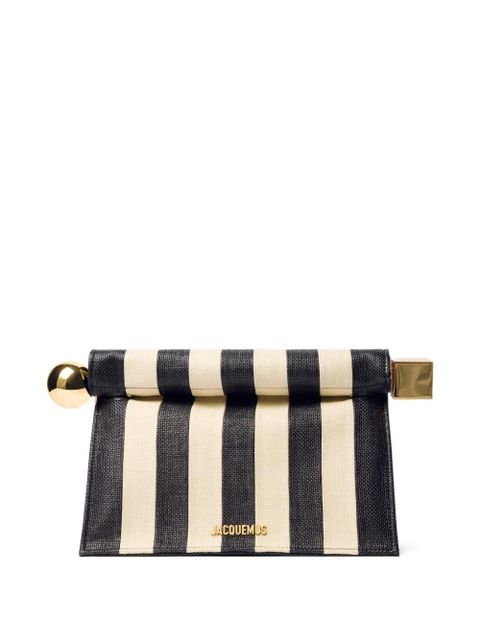 Jacquemus La Rond Carré clutch bag - Neutrals